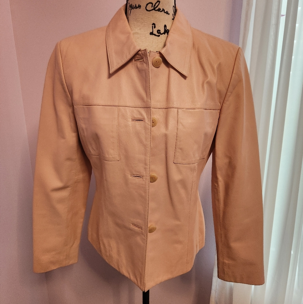 Nwot Talbots Leather Jacket Size 4